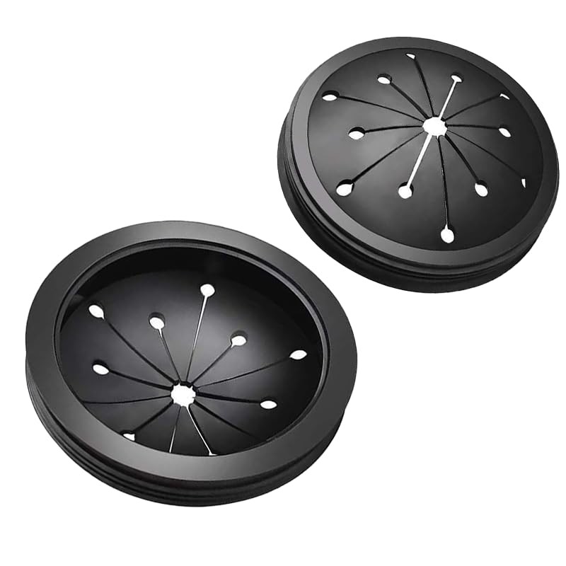 Black Garbage Disposal Splash Guards Collar Sink Baffle, 3-1/8 Inch