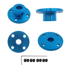 4pcs 8mm Aluminum Alloy Rigid Flange Coupling Motor Guide Shaft Coupling for DIY Motor Connector