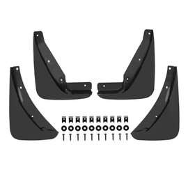 Front & Rear Mud Flaps Splash Guards Compatible for Dodge Challenger 2015-2023 Accessories Mud Guards Splash Flaps Heavy Duty Molded, Replace OEM # 82214141 82214142, 4PCS Set