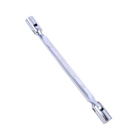 Vokenforu Double End Socket Wrench, 1 Pcs Flex-Head Ratchet Spanners, Chrome Vanadium Steel, Combination Wrench, Metric Hex Spanner,10mm x 11mm
