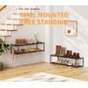 PrimZooty 2 Pack Wall Mounted Shoe Rack, 16.9"-31" Expandable Hanging