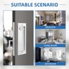 Pocket Door Hardware Mortise Lock with Pull, Privacy Recessed Handle