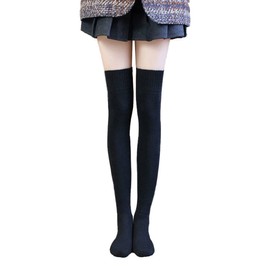 QINTIAN Women's Socks, Autumn and Winter, Cotton Socks, Over the Knee Socks, Plus Velvet, Thick Tube Socks, Warm Socks, Towel Socks, Women's Socks, Tall Socks, High Socks, Beautiful Legs, Cold