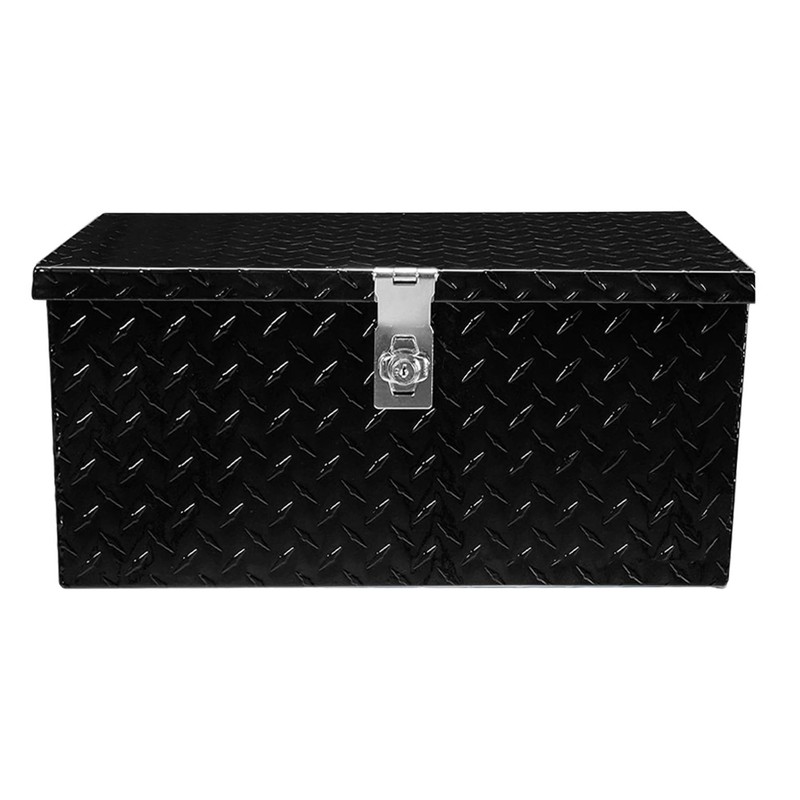 munirater 20 Inch Heavy Duty Black Aluminum Plate Tool Box