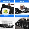 Dish Drying Mat for Kitchen Counter,Black Marble Coffee Bar Mat