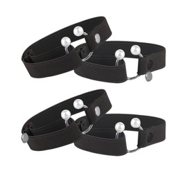 Bamboopack 2 Pairs Womens Detachable Buckle Ankle Straps & Shoe Laces for Heels (Black)