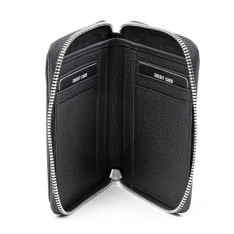 Solo Pelle Genuine Leather Wallet with Magnetic Closure - Space