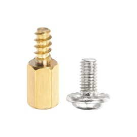 PATIKIL 24 Set M3 Hex Spacer Brass M3x7mm+6mm Bolt Male to Female Motherboard Spacer Standoffs Pillars Gold with Screw
