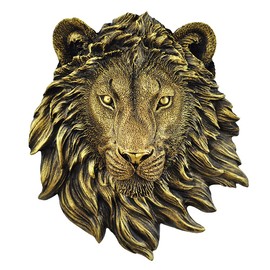 Hausdec 1Pcs Animal Wall Decor Lion Wall Decor Wall Statue Home Decor Simulation Statue