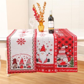 Christmas Table Runner, Red, Table Center, Red, Christmas Table Flag, Stylish, Table Decoration, Christmas Decoration, TV Cabinet Cover (A13.0 x 70.9 inches (33 x 180 cm)