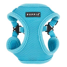 Puppia PARA-HC1533-SB-L Sky Blue Soft Harness C Pet-Vest-Harnesses, LARGE