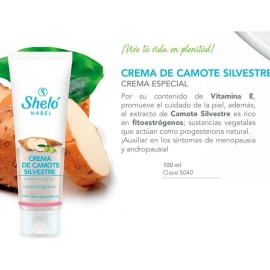 Crema Camote Silvestre Sheló Nabel Tubo 100ml