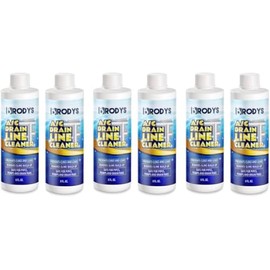 Brodys - A/C HVAC Drain Line Cleaner, 8oz Bottle, (Great to use at home, in the office, at restaurants and large commercial buildings), AC Drain Line Condensate Cleaner (6 Pack)