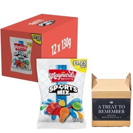 Maynards Bassetts Sweet Bags 12 x 130g (Sports Mix)