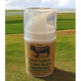 Noiwey beef tallow Honey Balm Face  Body Moisturizer 1.764 Oz. Grass Fed Manuka Honey