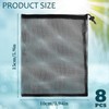 SUBTAVIK Drawstring Mesh Bags, Large Mesh Drawstring Storage Bags, Black