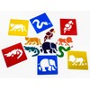 Washable Strong Plastic Stencils - Jungle Animal Themed - Pack