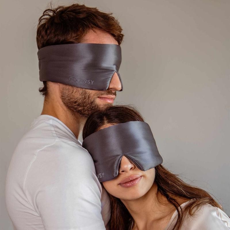 Drowsy Sleep Co Silk Eye Mask - Moonlight Shadow
