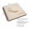Handbound Memorial Memory Book & Condolence Guest Book for Funeral
