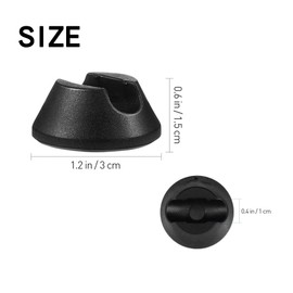 4Pcs Hairpin Legs Protector, Plastic Furniture Floor Protectors for Table Desk Chair Feet Leg, Black, A Style