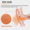 60 pares de Tapones para dormir de 36dB, Suaves y
