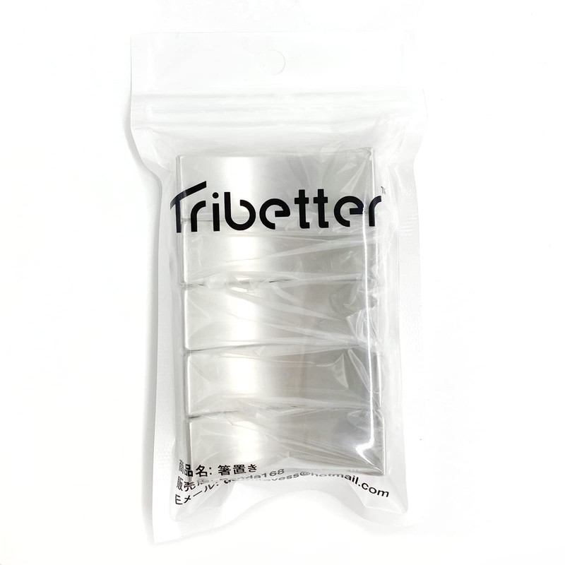 Tribetter Chopsticks Rest Set of 5 Stainless Steel Japanese Tableware
