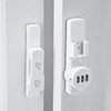 INIRET White 180 Degree Barn Door Lock,Mechanical Password Lock,Flip Latch