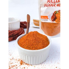 FRE Freshola Seasoned Jollof Rice Pepper Mix with Spices - Hand Blended Sauce in 200g | Red Ground Pepper for Cooking Rice, Pasta, Marinade - Natural African Seasoning, No Preservatives, Chemicals