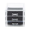 Compactor Bijoux Jewellery Organiser with 3 Drawers, Transparent, POLYSTYRENE, Small