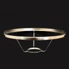 Aladdin Nickel Plated 10" Under Burner Shade Ring for Glass