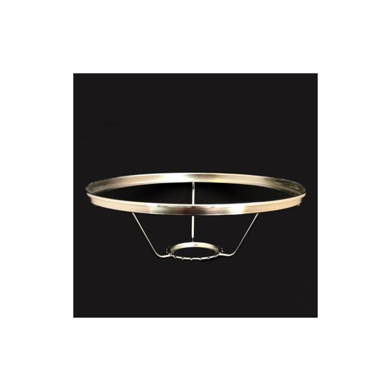 Aladdin Nickel Plated 10" Under Burner Shade Ring for Glass
