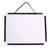 VIZ-PRO Magnetic Dry Erase Board, Small Hanging Board/Writing Whiteboard, Black