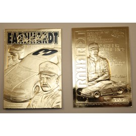 Dale Earnhardt 2001 23KT Gold Card Sculptured GM GOODWRENCH #3 Serial #'d NM-MT
