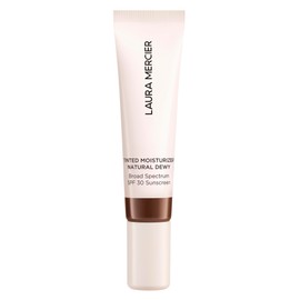 Laura Mercier Tinted Moisturizer Natural Dewy with SPF 30, 24HR+ Hydration & Longwear, Sheer to Light, Buildable Coverage, Dewy Finish, Improve Skin Tone and Texture, Skin Tint, 7N Mahogany Mini Size