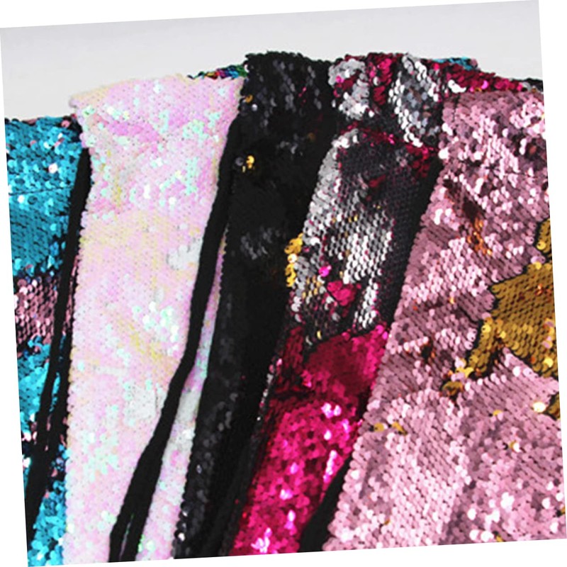 SHOWERORO Sequin Sackpack Drawstring Backpack Women Tote Bag Polyester Storage