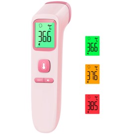 ANMEATE No-Touch Forehead Thermometer for Adults, Infrared Digital Thermometer for Kids, Accurate Reading with LCD Display, Mute Mode, Memory Recall