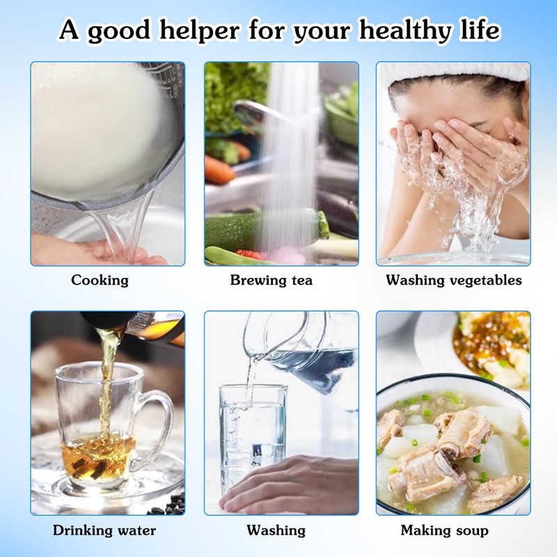 Huucozn Pack of 3 Water Filter Tap 360° Tap Filter