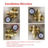 Adjustable Water Pressure Regulator Valve Water Pressure Reducer with Gauge