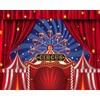 Xiaoterna 2.2 x 1.5 m Welcome to Carnival Background Red