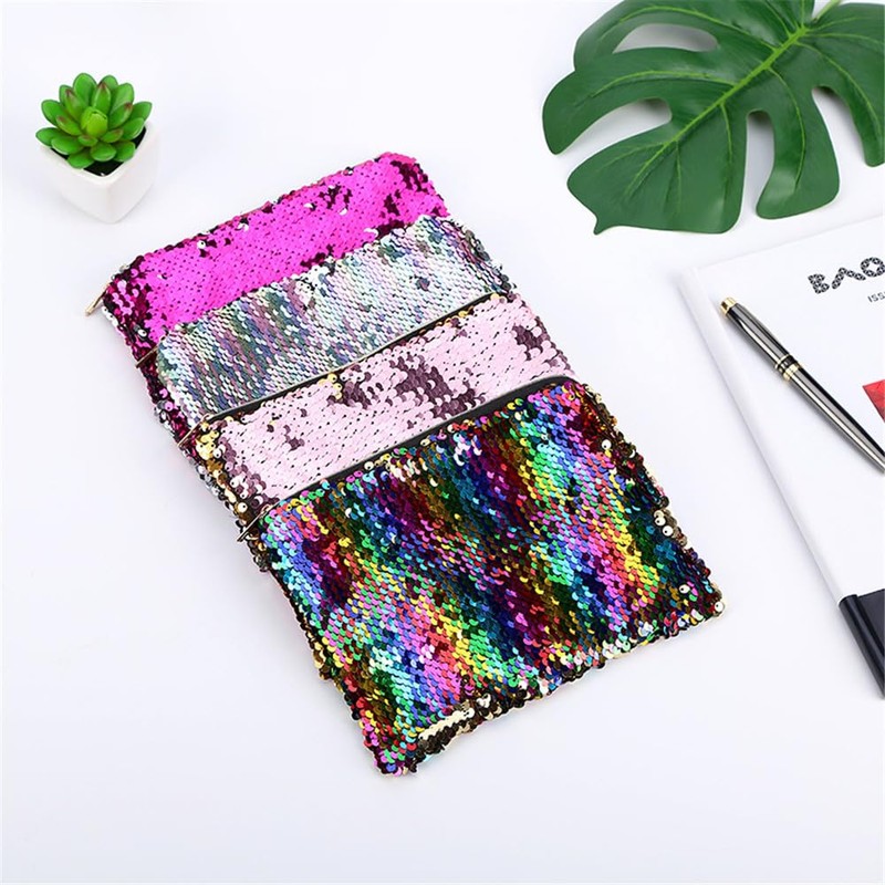NIXNUT Sequin Pencil Case Large Capacity Glitter Office Organizer Storage