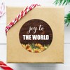 4in Round Label Stickers 100pcs Joy to The World Quotes