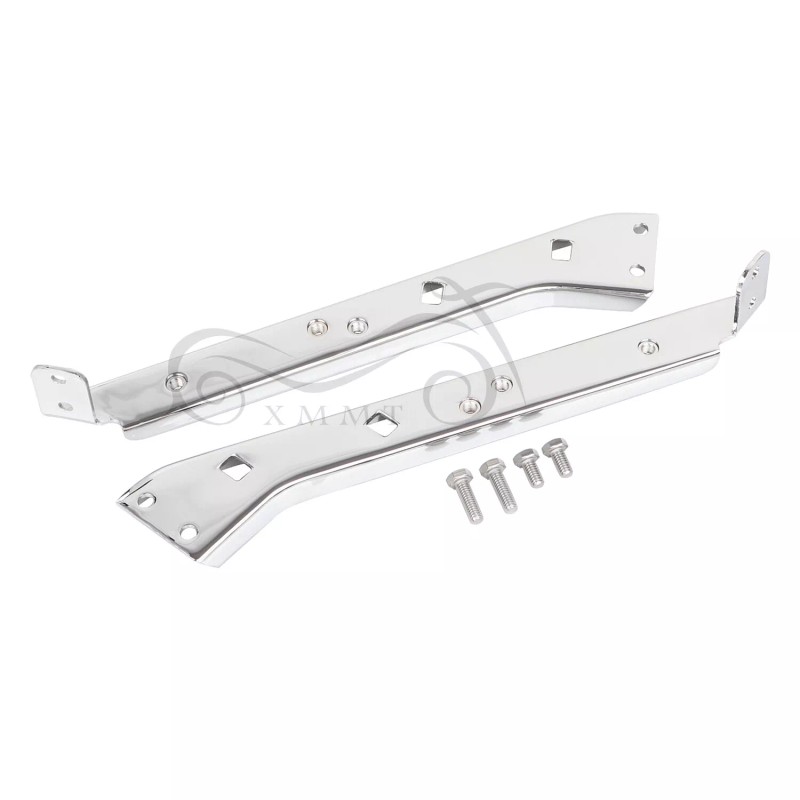 Unbranded Left Right Saddlebag Rail Support Brackets For Harley Electra