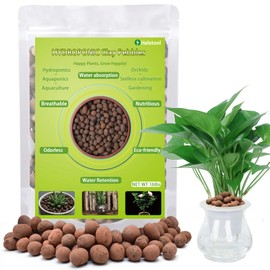 Halatool 16 LB Organic Clay Pebbles 4mm-16mm Leca for Plants 100% Natural Hydroton Clay Pebbles for Hydroponic Growing Gardening Orchids Drainage Decoration Aquaponics