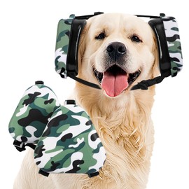 uaidie Dog Ear Muffs Noise Protection, Noise Cancelling Headphones for Dogs, Ear Covers for Hearing Protection and Anxiety - Camouflage