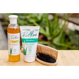 Ciel d'Azur Labs - Organic Styling Gel - 73% Aloe Vera Organic & Fair - Strong Attachment, Moisturises & Structure - Certified Organic Cosmos Organic - 99% Natural Origin Tube 150ml