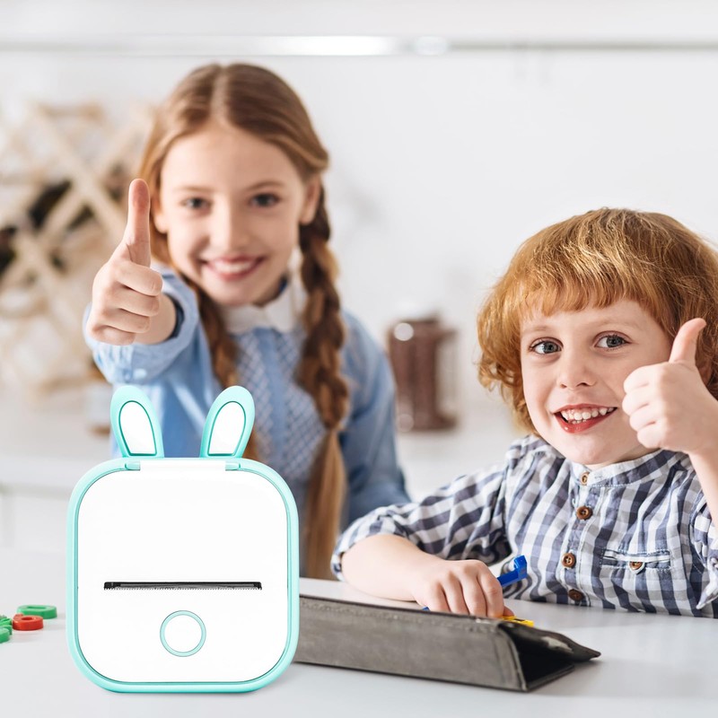 Memoking T02 Protective Case-Bunny Ears Shape Soft Silicone BPA-Free Cute