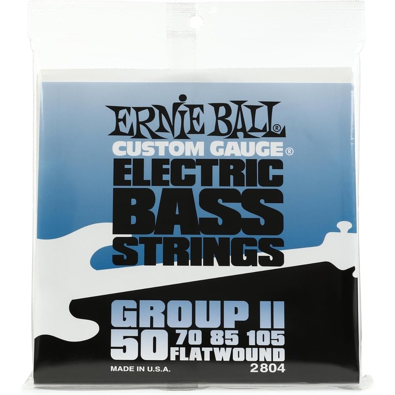 Ernie Ball Stainless Steel Flatwound Semi-Firm 50-105 Bass String Set