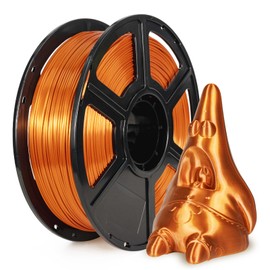 Flashforge 3D Printer Filament Silk PLA 1.75mm 1kg Spool-Dimensional Accuracy +/- 0.02mm (Copper)
