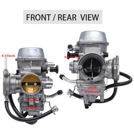 YFM660 Carburetor Fits for Yamaha Grizzly 660 YFM660 2002-2008 4-Stroke Engine ATV Carb PD42J 42mm with Manifold Joint & Fuel Filter