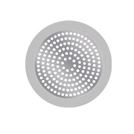 Shower Drain Hair Catcher 3.5 inch Small, Bathroom Sink Hair Stopper Sink Drain Cover Fliter Weighted Stainless and Silicone Shield (3.5 in)